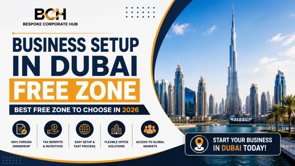 Business Setup in Dubai Free Zone- Best Free Zone to Choose in 2026
