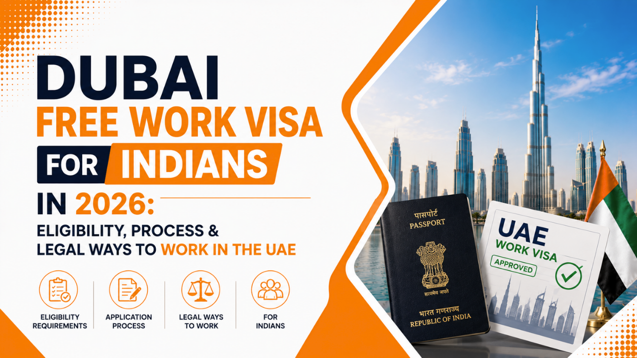 Dubai Free Work Visa for Indians in 2026- Eligibility, Process & Legal Ways to Work in the UAE