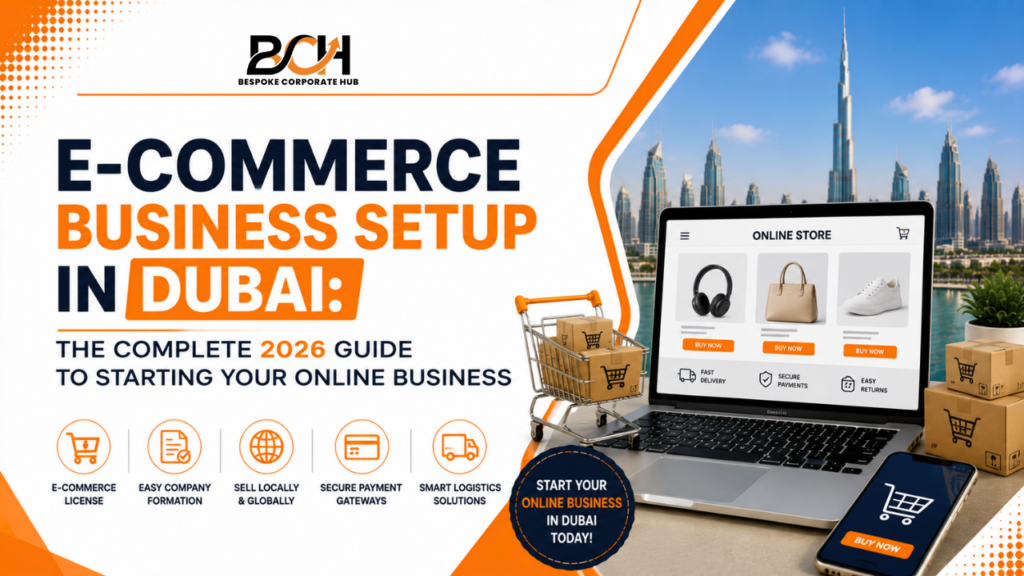 E-commerce Business Setup in Dubai- The Complete 2026 Guide to Starting Your Online Business